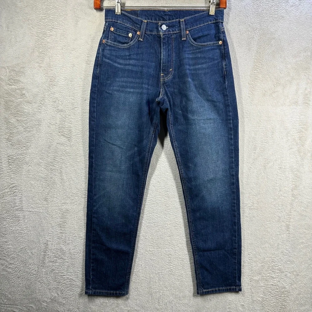 Levi's 531 Athletic Slim Men 30x30 Blue Dark Wash Stretch Denim Jeans 85494-0111
